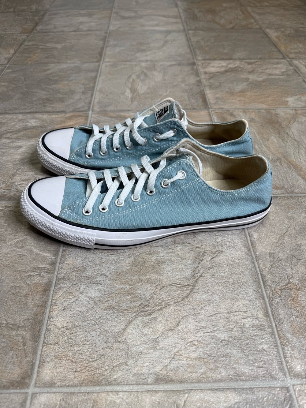 Converse Chuck Taylor All Stars Ox Blue Mens Shoe Size 11.5 Blu 169157F Preowned - Picture 4 of 8